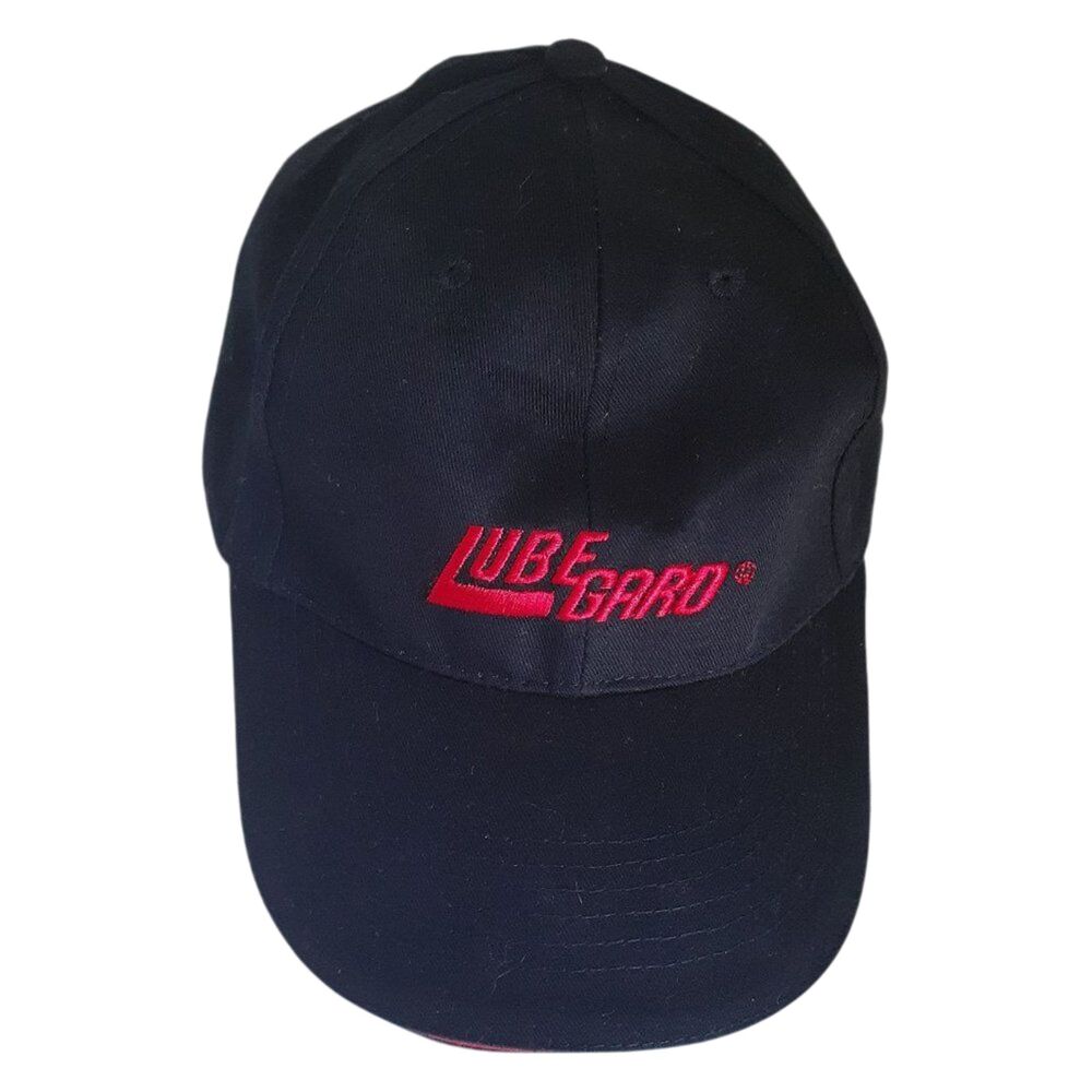 Lubegard Embroidred Red Text Black Lightweight Unisex Outdoor Hat One Size